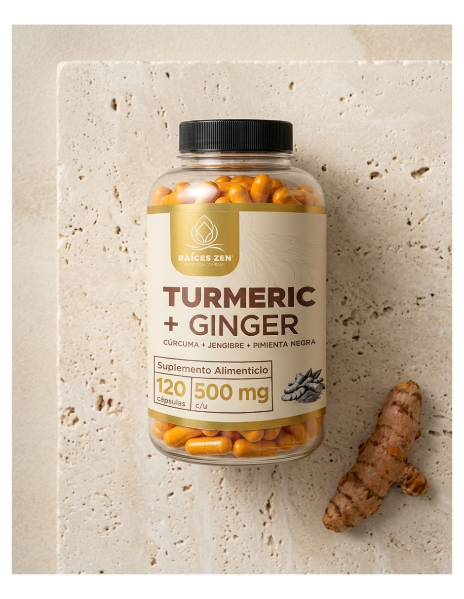 Turmeric + ginger Raíces Zen con cúrcuma y jengibre