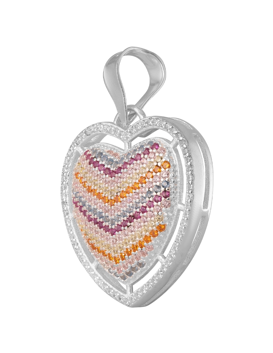 Dije de Corazón Unlimited By Ob de plata P 925 zirconia