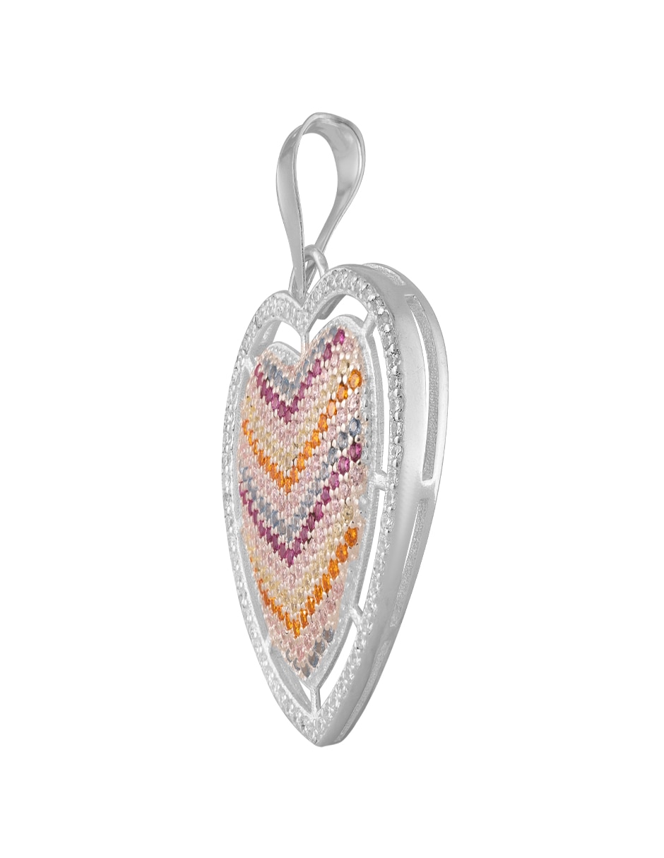 Dije de Corazón Unlimited By Ob de plata P 925 zirconia
