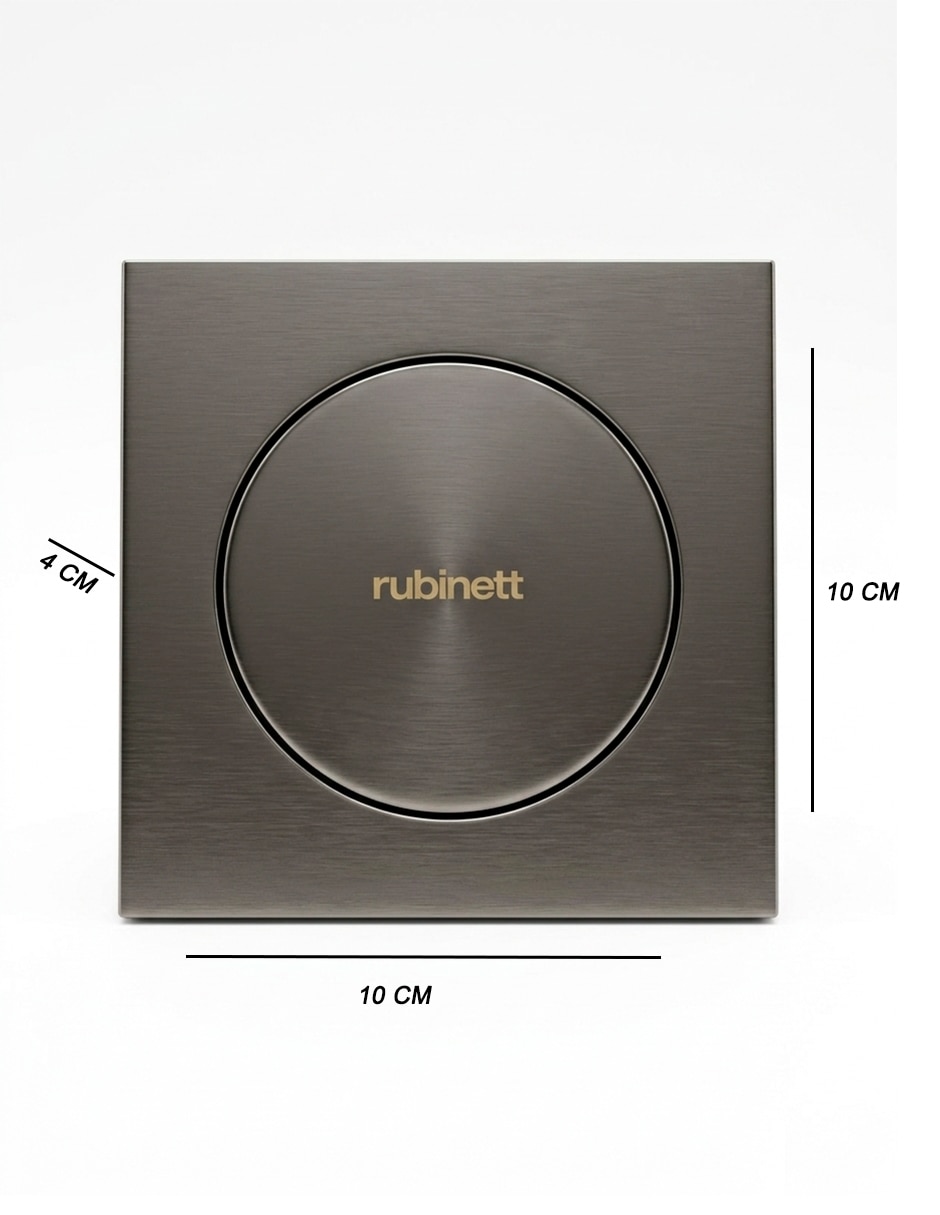 Charola Rubinett Coladera Push Up de acero inoxidable