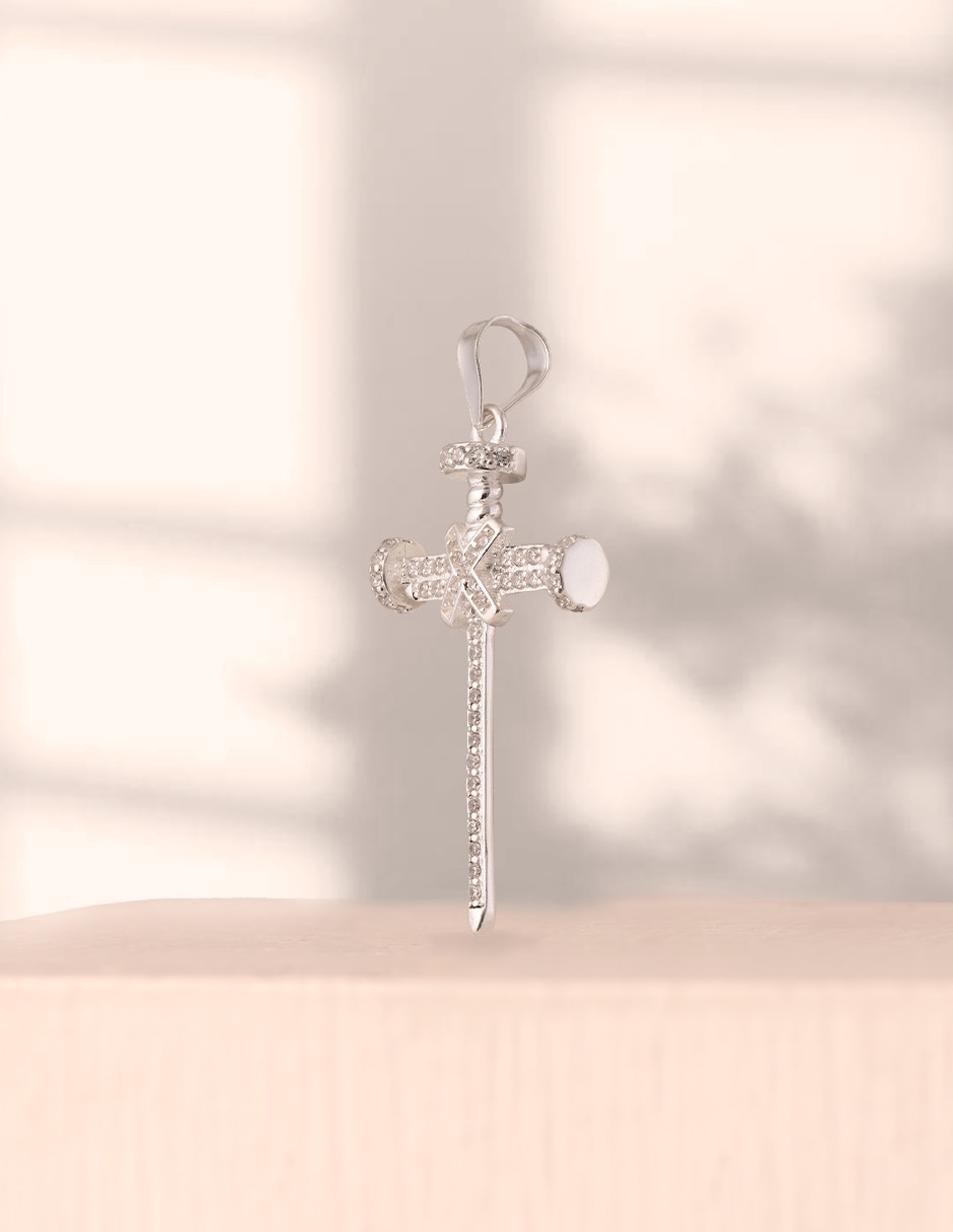 Dije de Cruz Unlimited By Ob de Plata P 925 zirconia