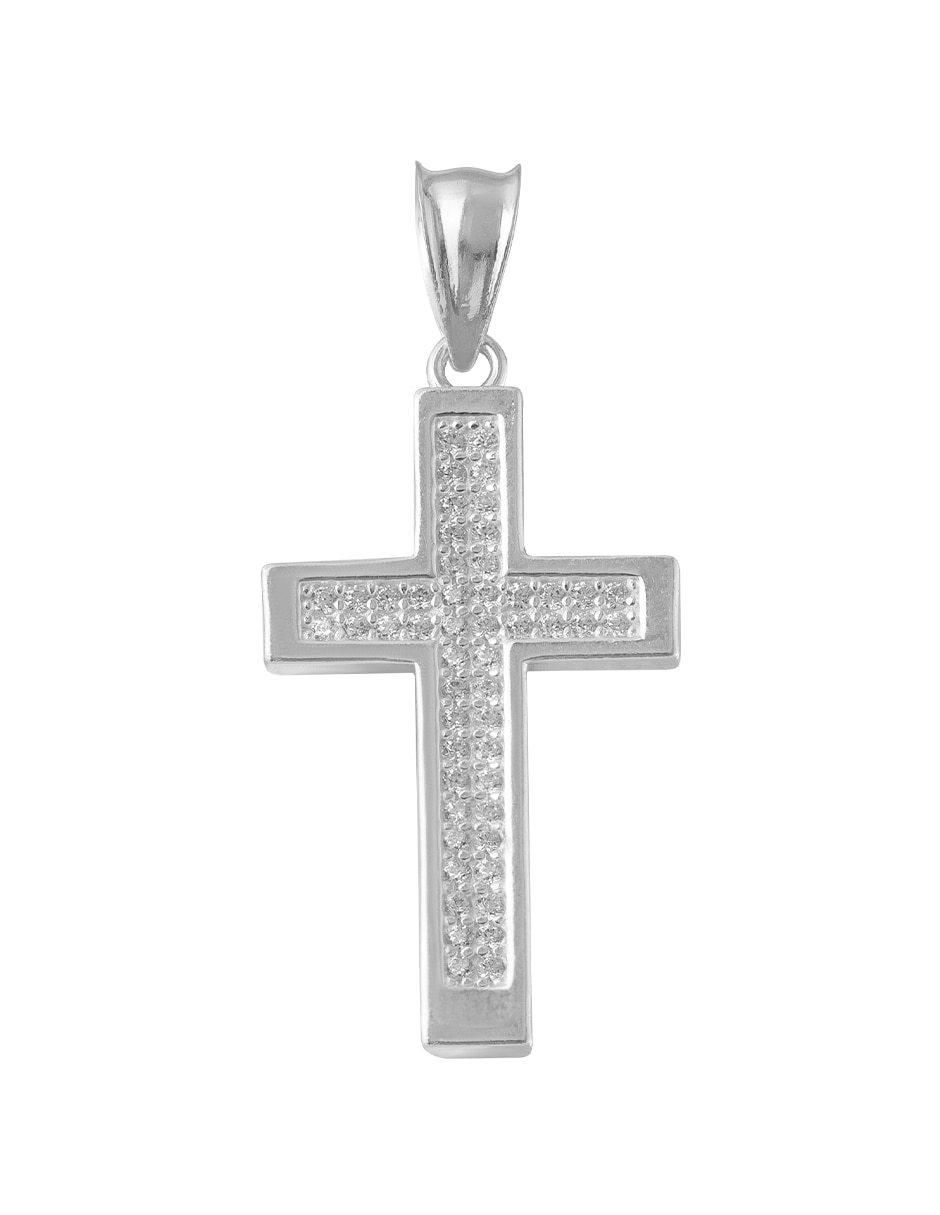 Dije de Cruz de plata P 925
