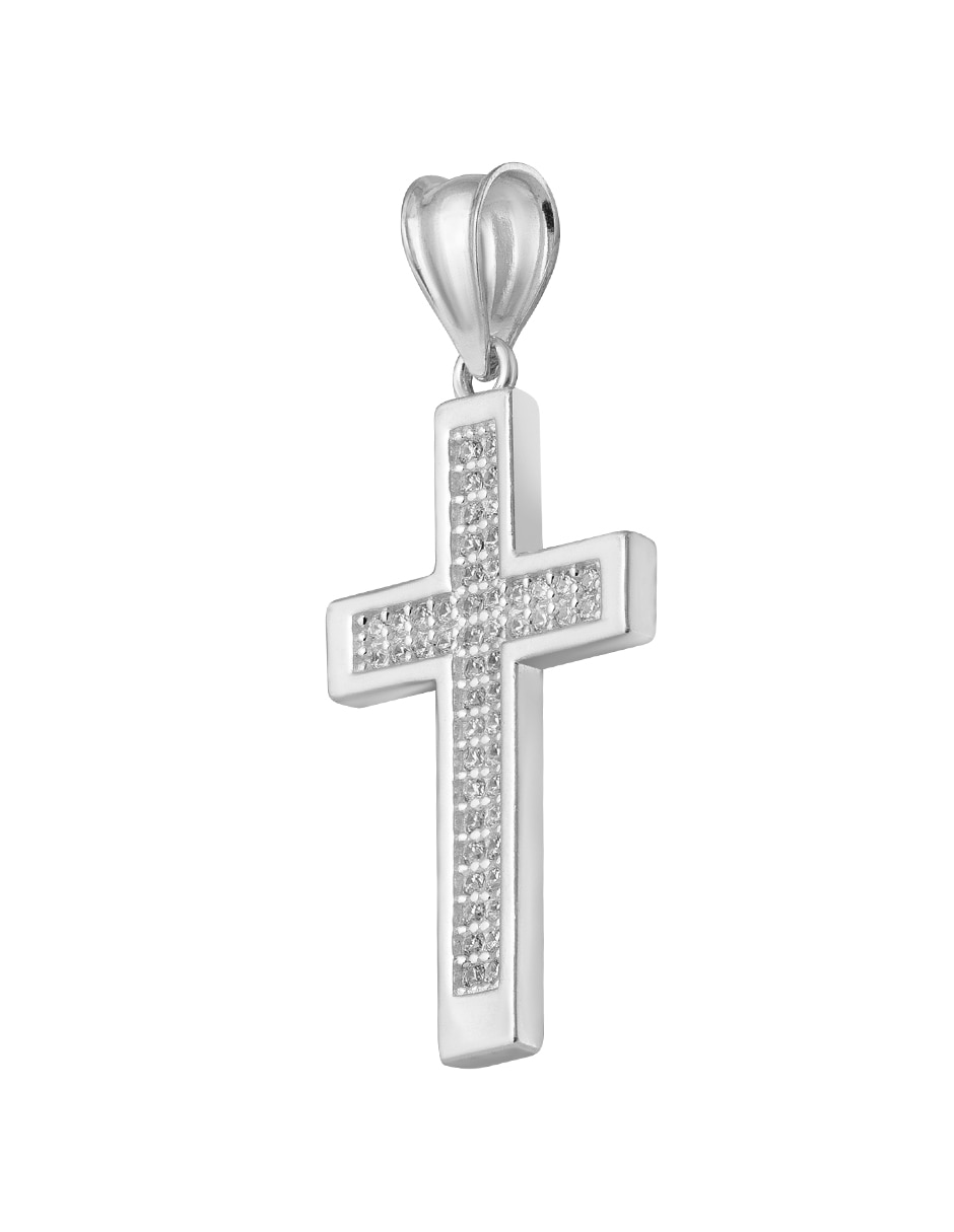 Dije de Cruz de plata P 925 2