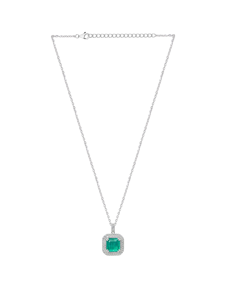 Collar con dije cuadrado Gladkova Joyería de plata P 925