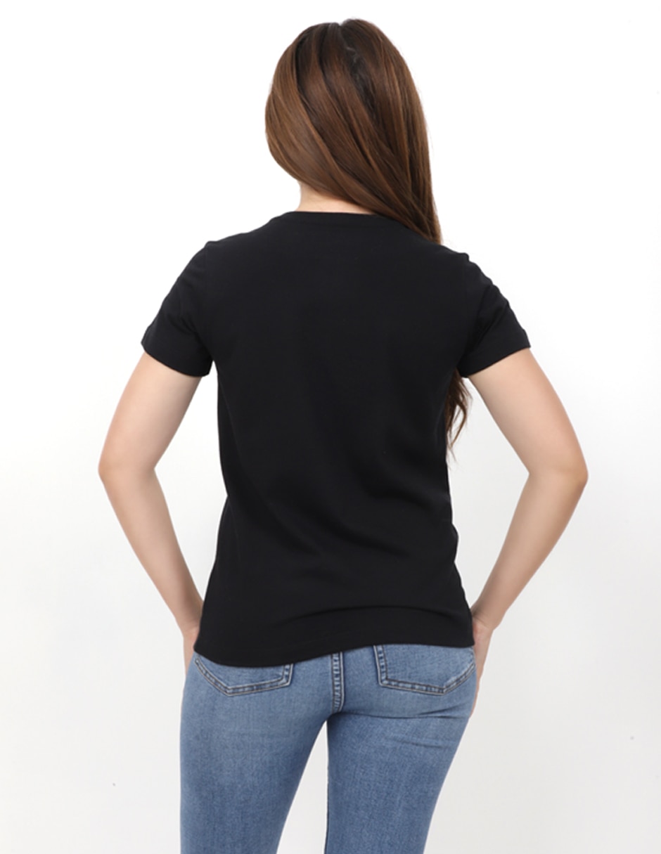 Playera manga corta Agatha cuello redondo para mujer 3