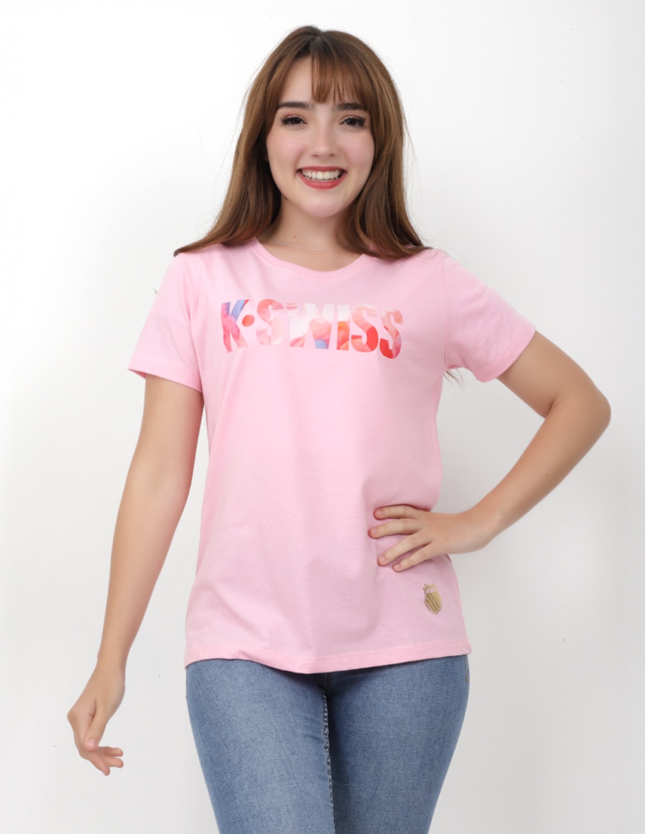 Playera manga corta Agatha cuello redondo mujer 2