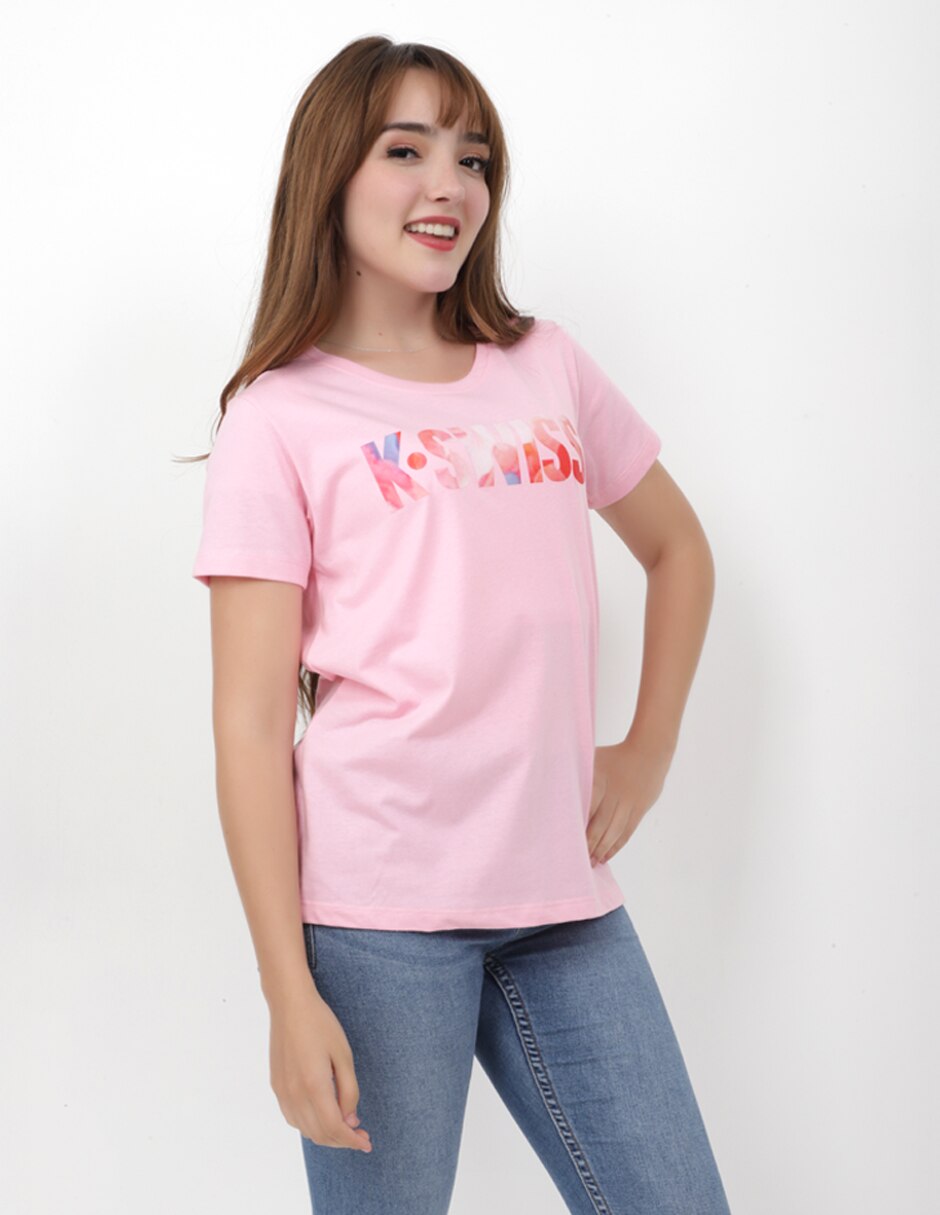 Playera manga corta Agatha cuello redondo mujer 4