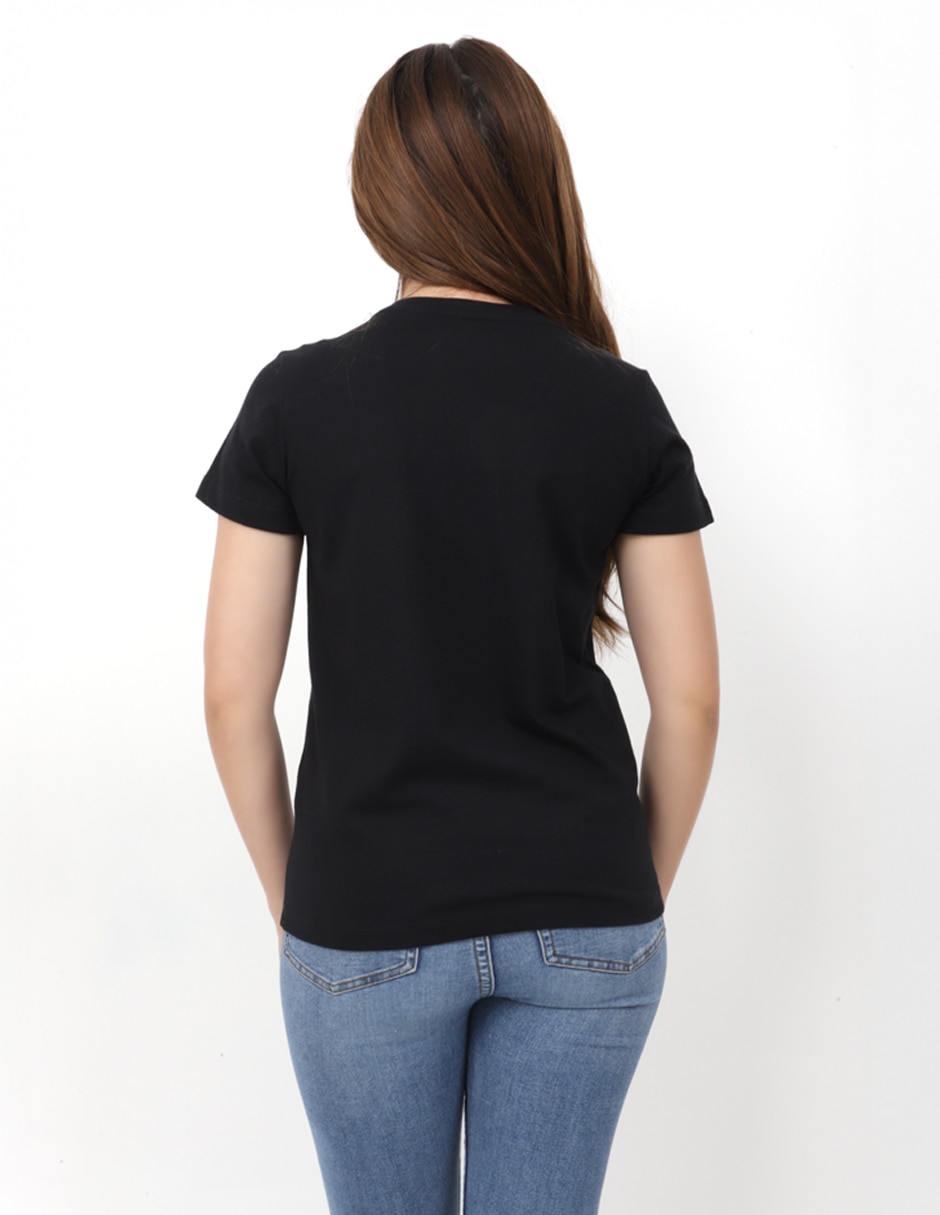 Playera manga corta k-swiss classic cuello redondo para mujer