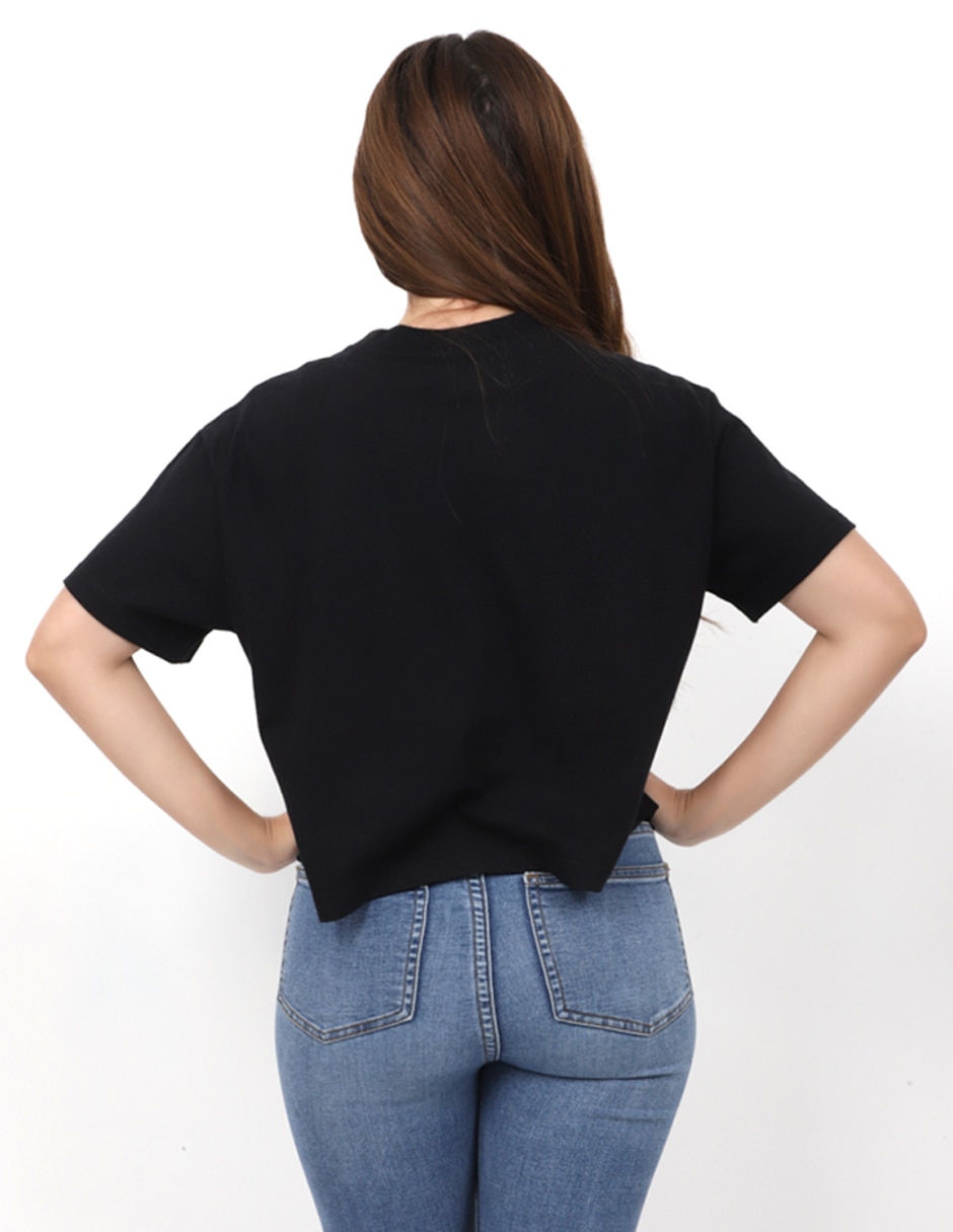 Playera manga corta Peony cuello redondo para mujer 3