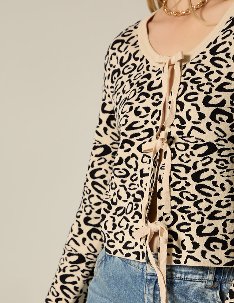 Suéter cuello redondo para mujer 4