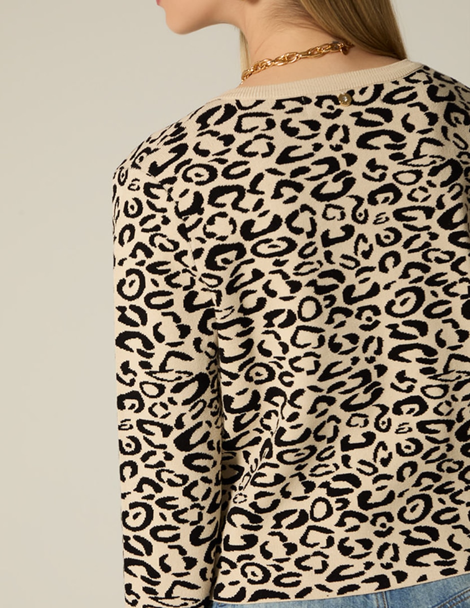 Suéter cuello redondo para mujer 5