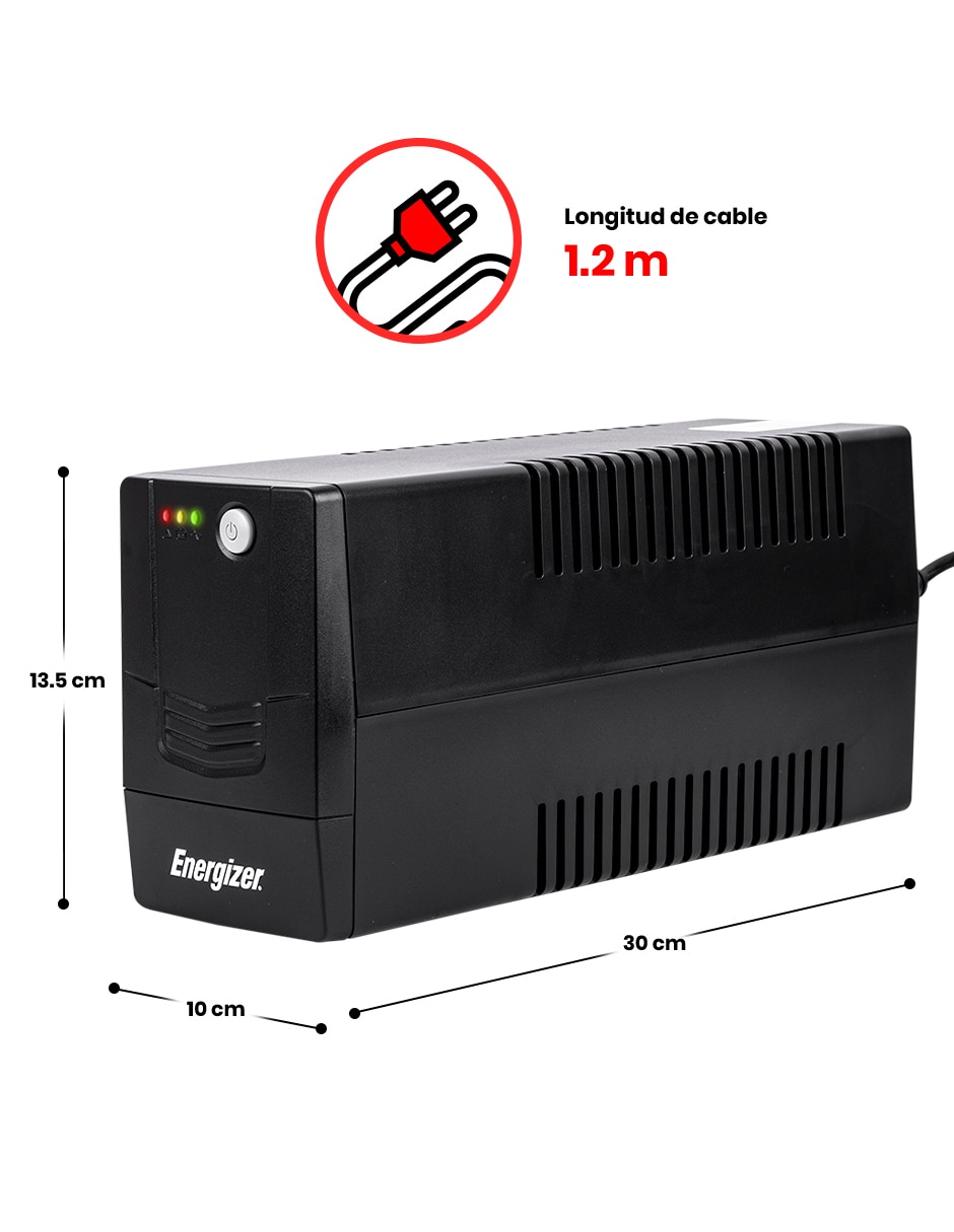 Supresor de picos Energizer ERENUPS6VA