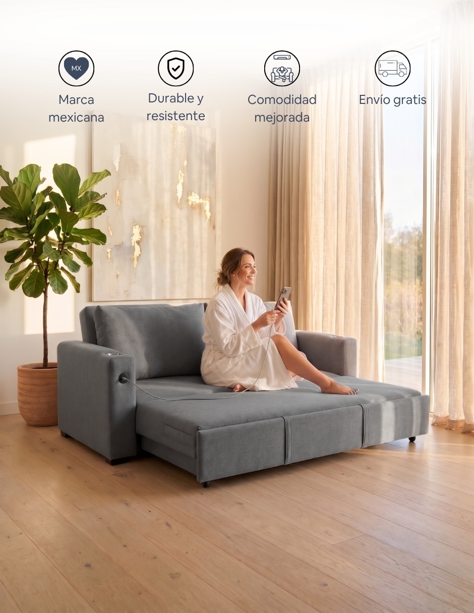 Sofá cama Mova Easy Living de poliéster