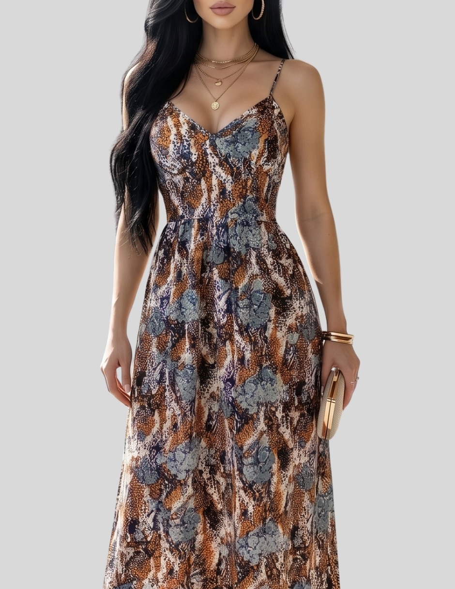 Vestido largo casual para mujer 6