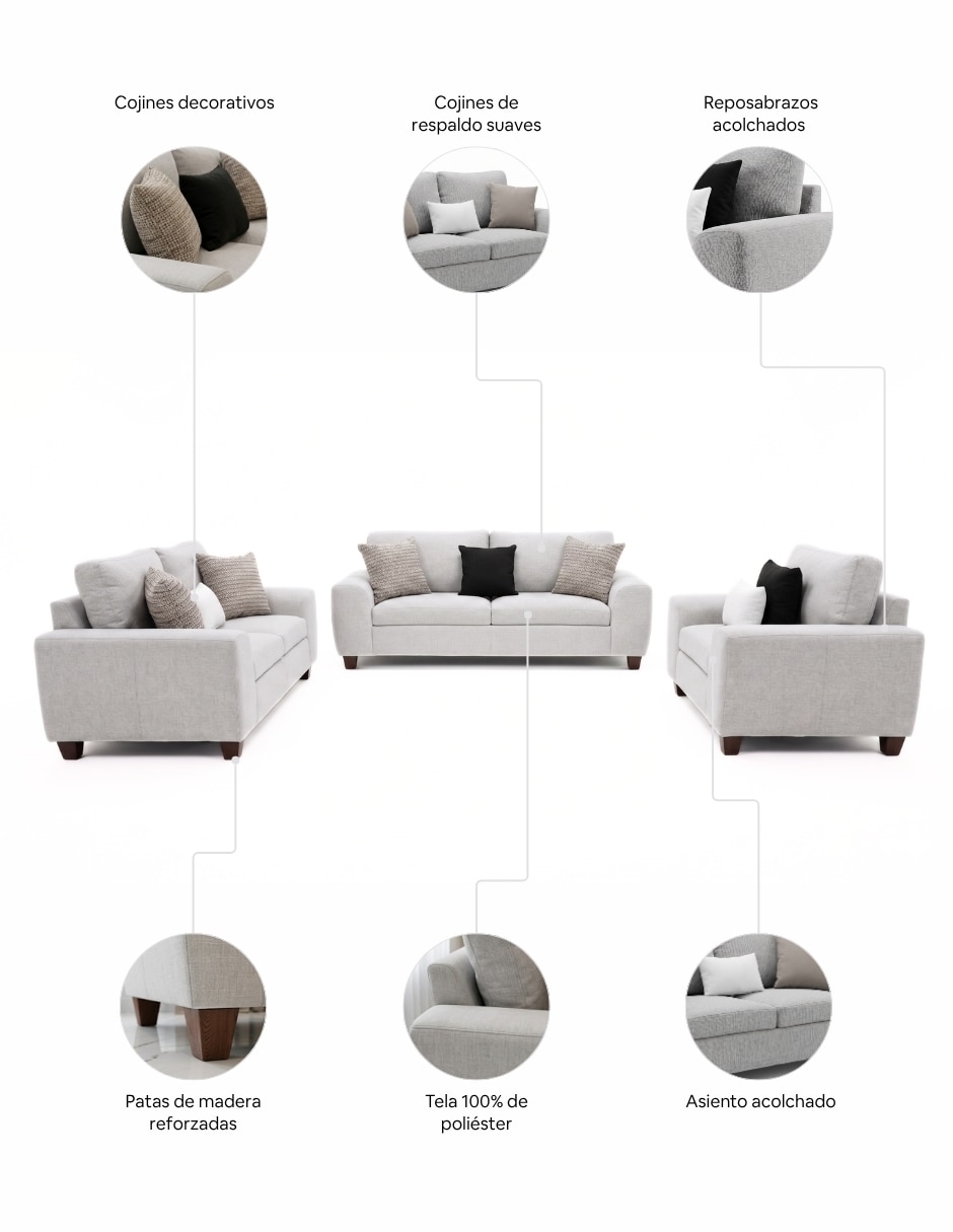 Sala 3 piezas Maeva Easy Living