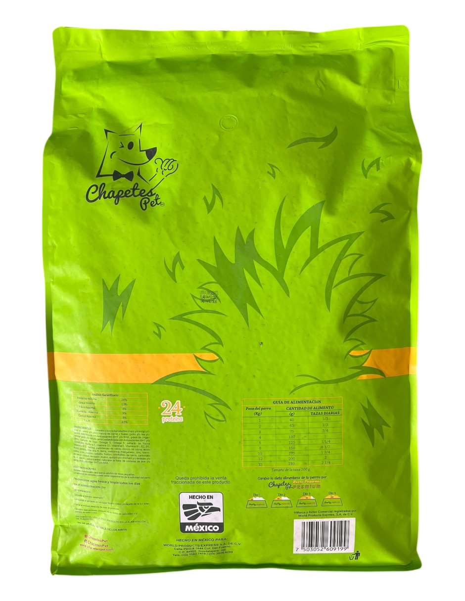 Chapetes de carne para perro etapa adulto contenido individual piezas