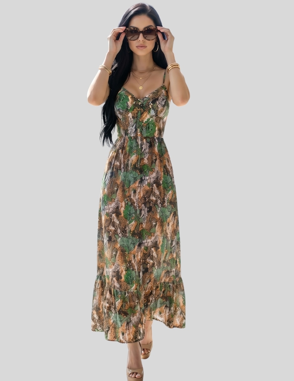 Vestido largo casual para mujer Vestido largo casual para mujer