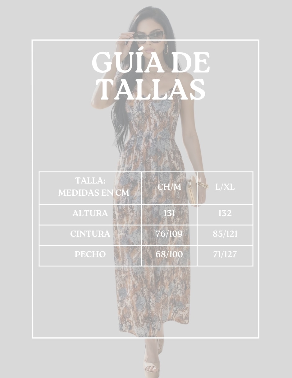 Vestido largo casual Malabis para mujer