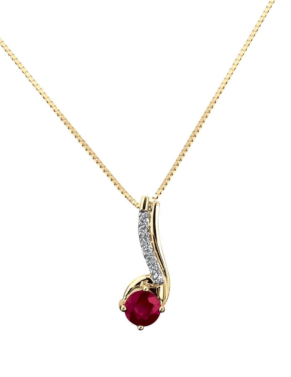 Collar con dije Aura de oro 14 K