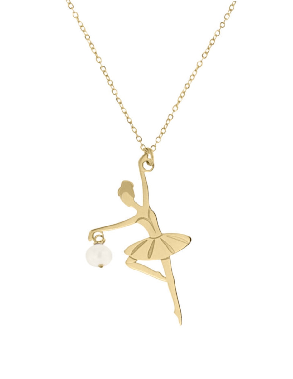 Collar con dije Blank de oro 14 K