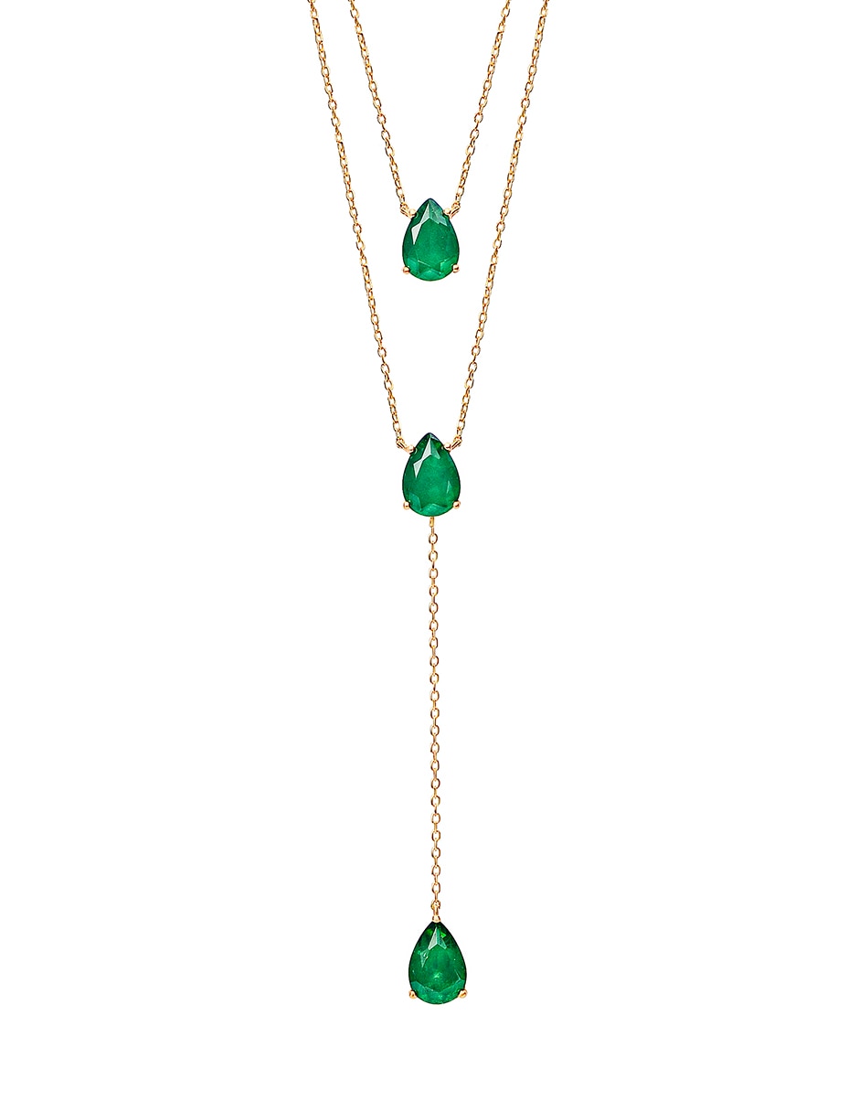 Collar con dije de gota Gladkova Joyería de plata P 925
