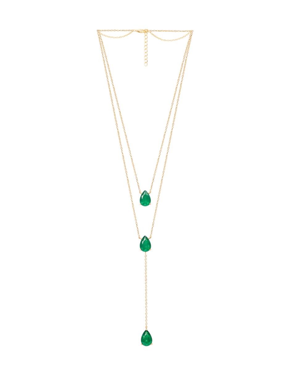 Collar con dije de gota Gladkova Joyería de plata P 925