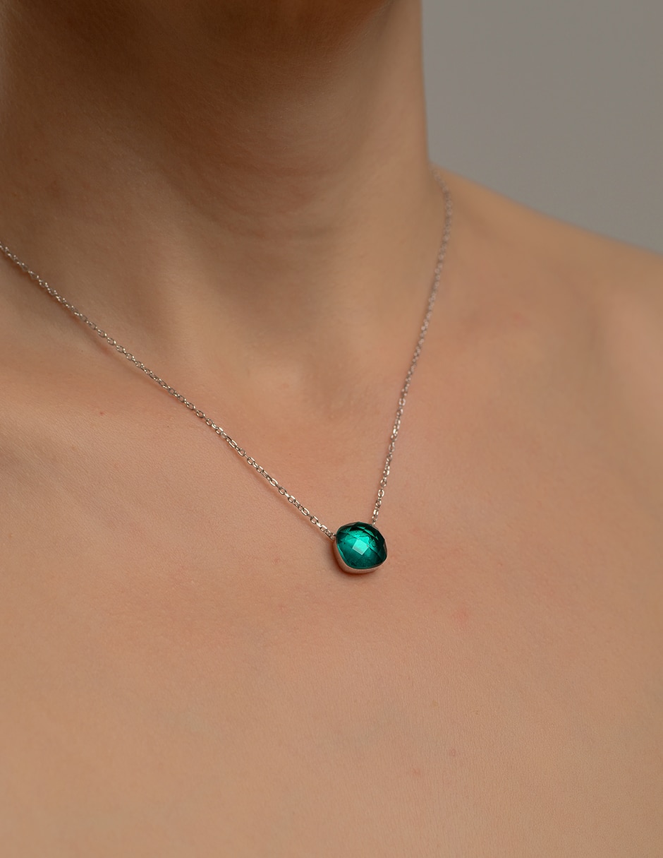 Collar con dije Gladkova Joyería de plata P 925