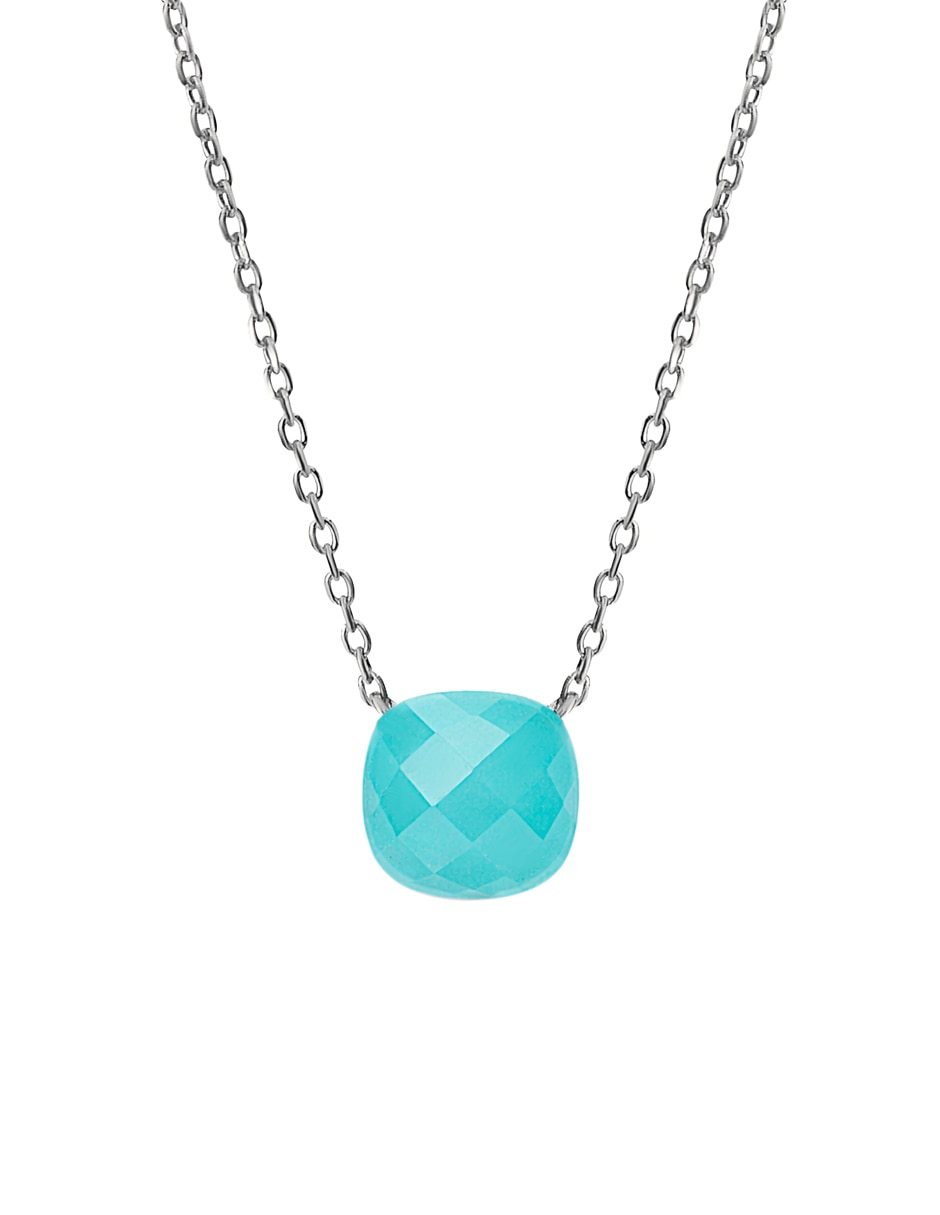 Collar con dije circular de plata P 925