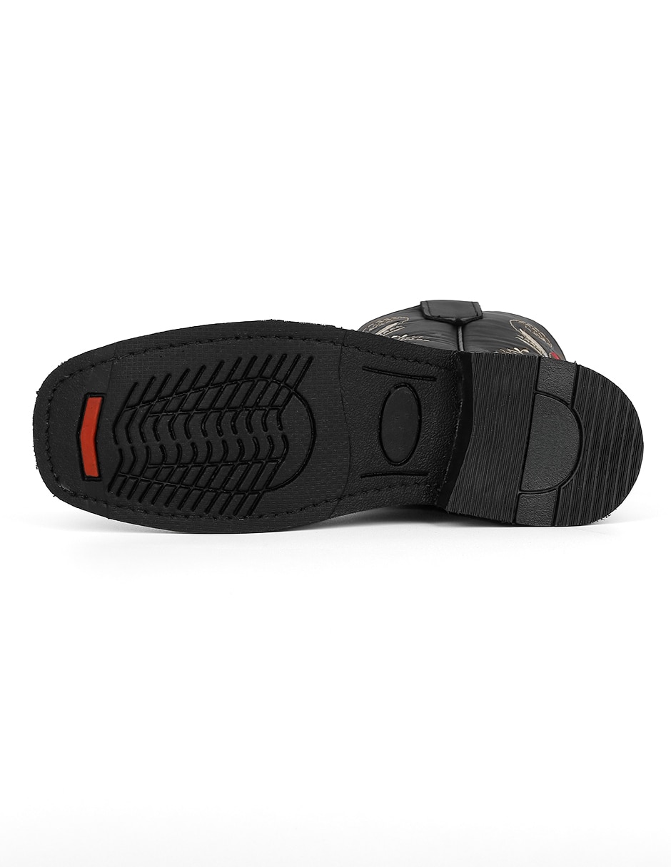 Bota cowboy abajo de la rodilla Rbcollection de piel para mujer