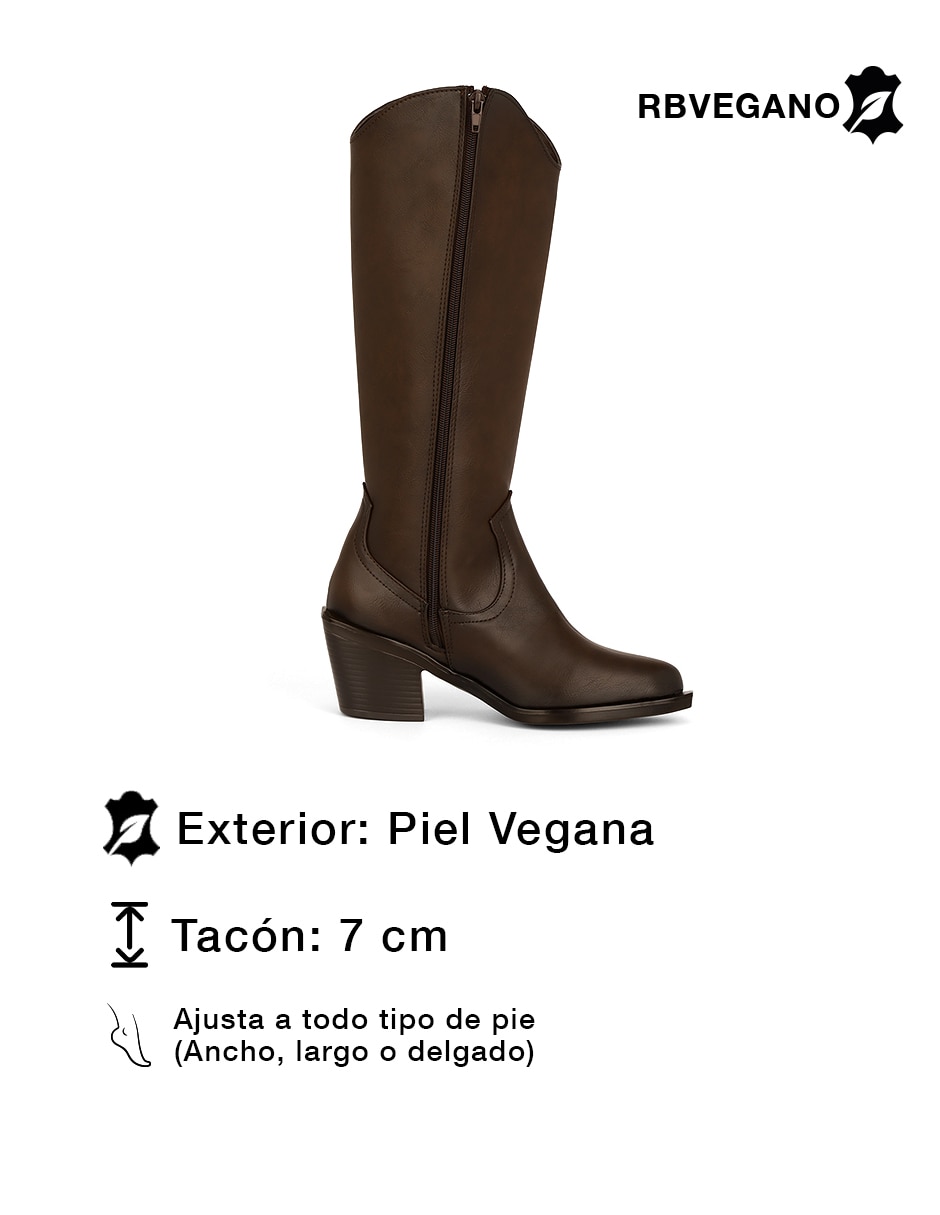 Bota abajo de la rodilla rbcollection rbvegano para mujer
