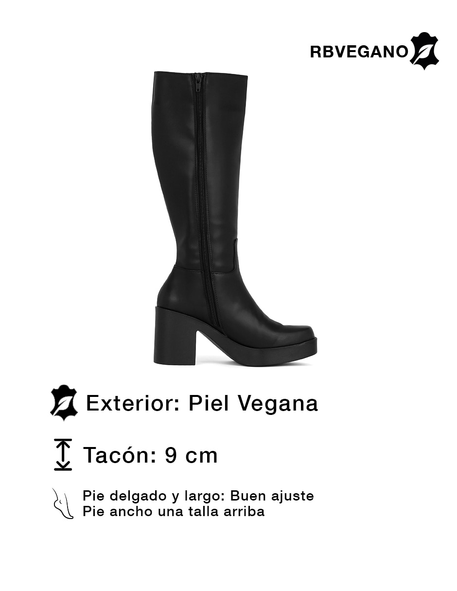 Bota abajo de la rodilla rbcollection rbvegano para mujer