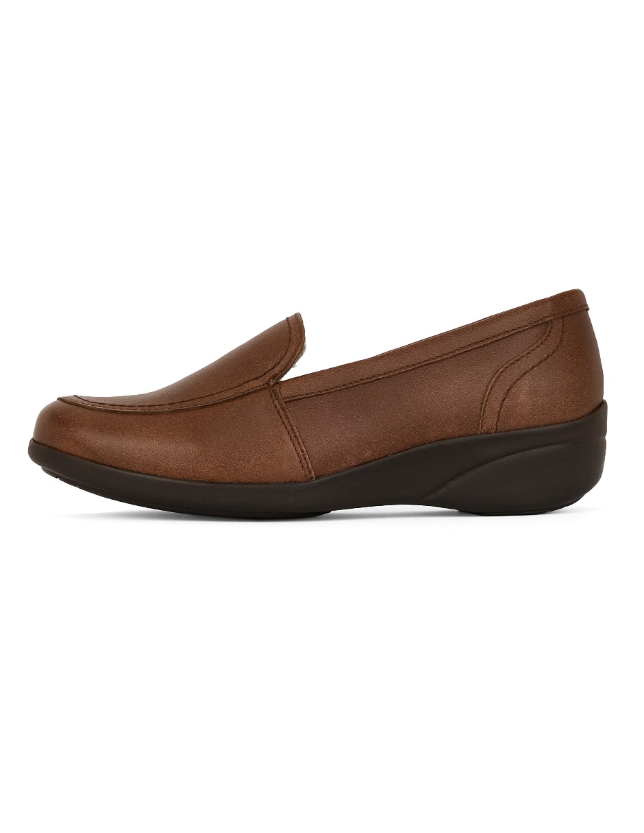 Mocasín de piel para mujer