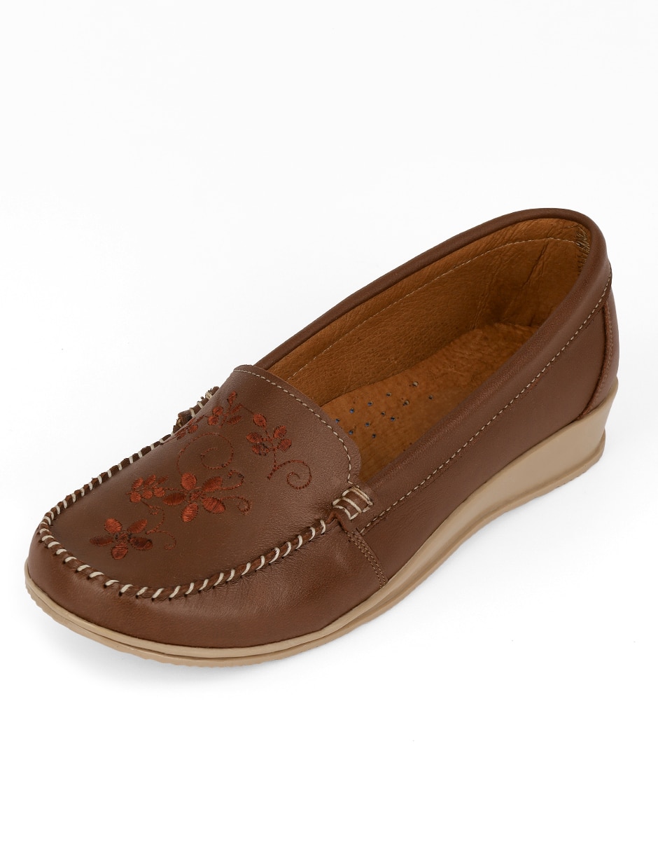 Mocasín Rbcollection de piel para mujer