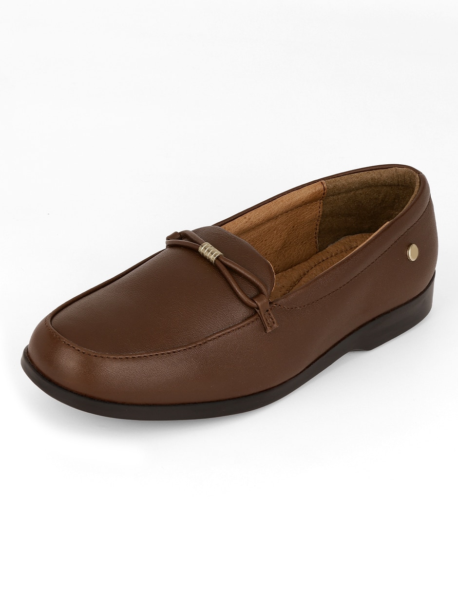 Mocasín Rbcollection de piel para mujer