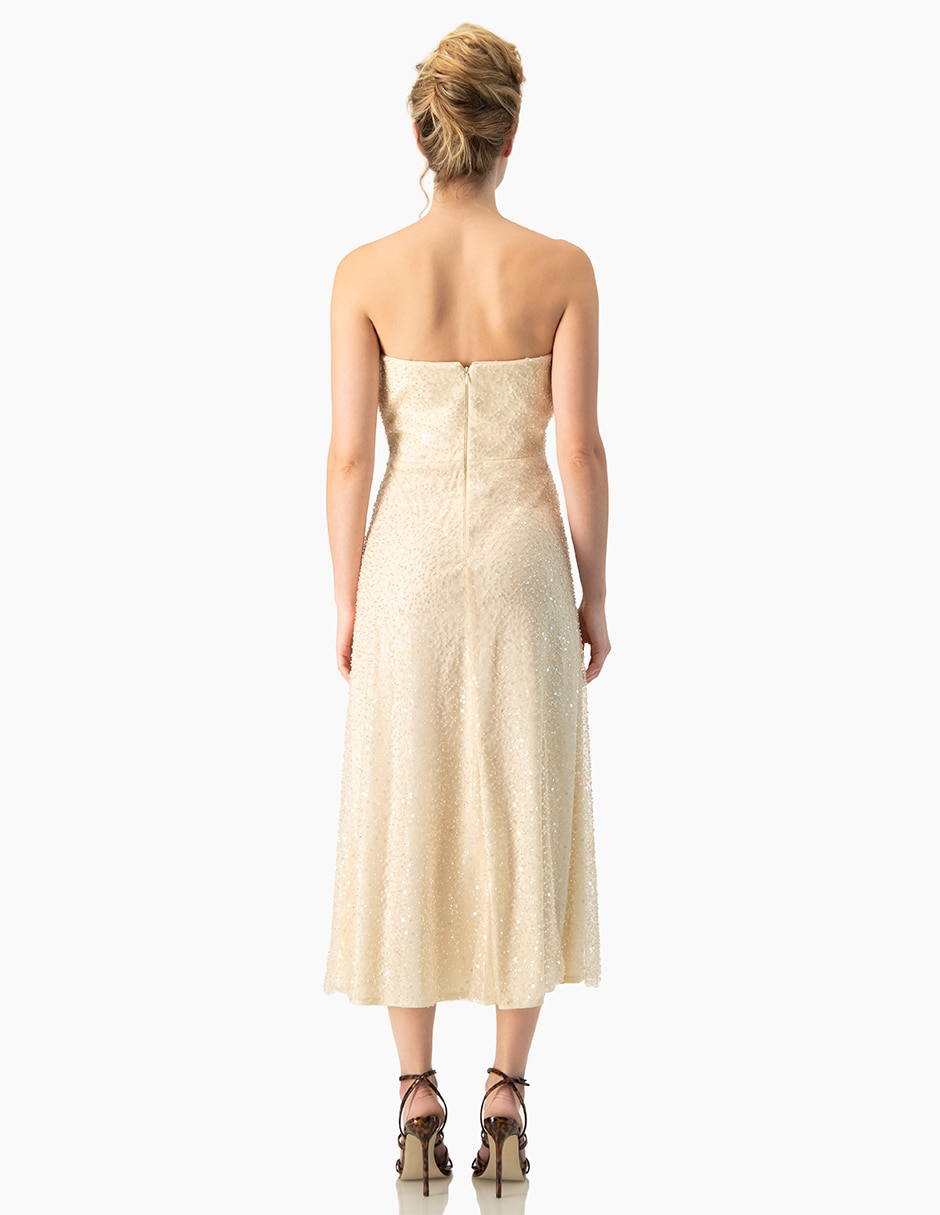 Vestido midi de fiesta Ivonne Couture para mujer