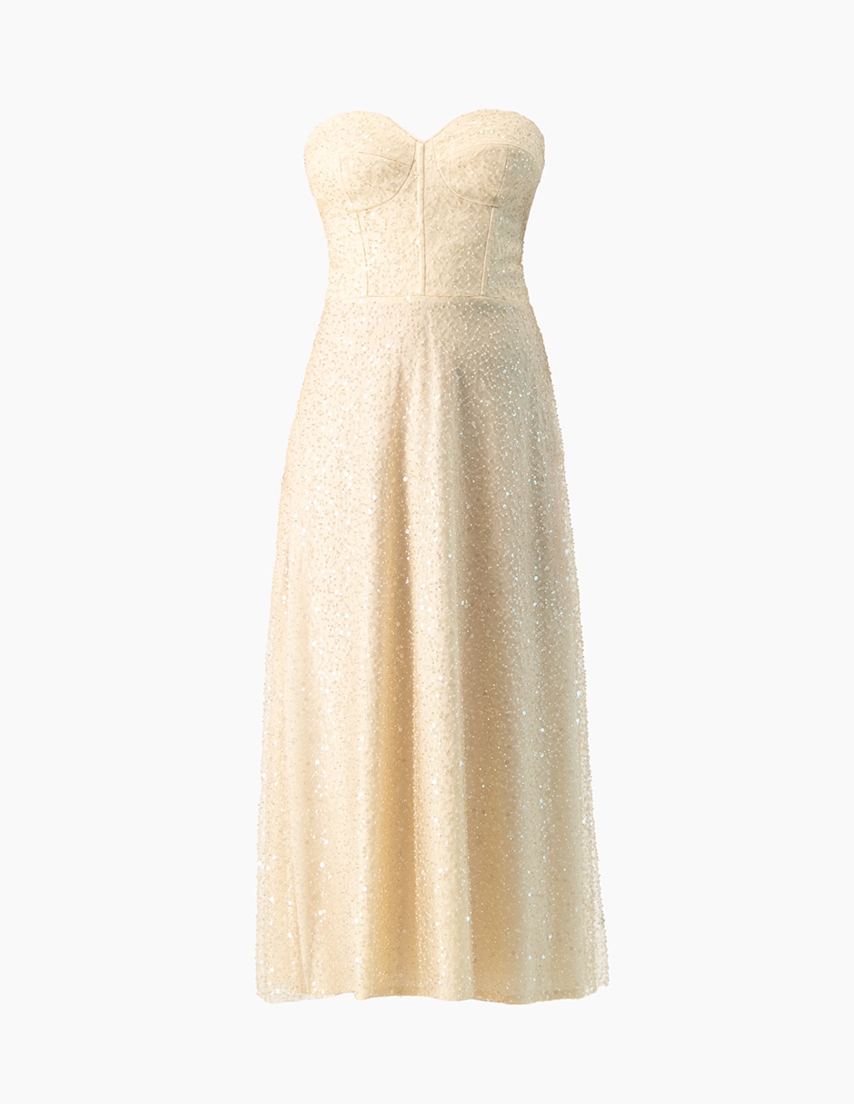 Vestido midi de fiesta Ivonne Couture para mujer