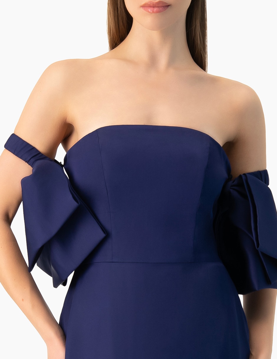 Vestido de fiesta largo Ivonne Couture escote bardot