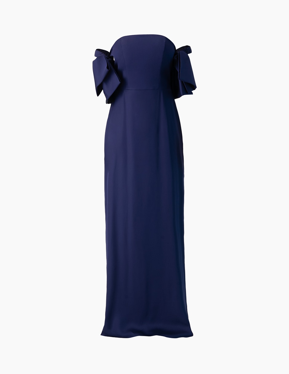Vestido de fiesta largo Ivonne Couture escote bardot