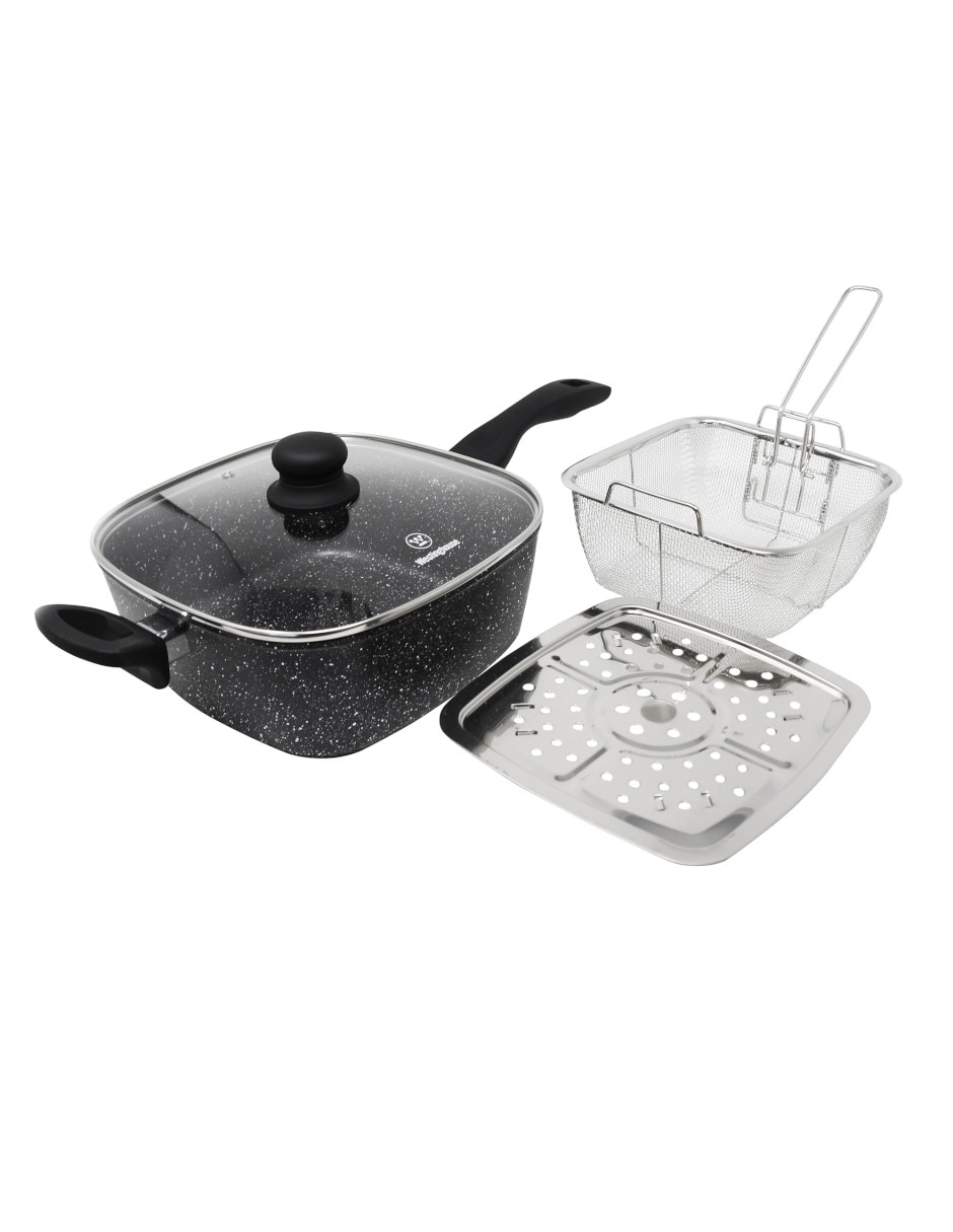 Freidora de aceite con compartimento único westinghouse 4.2 l wccs0009d24mbb