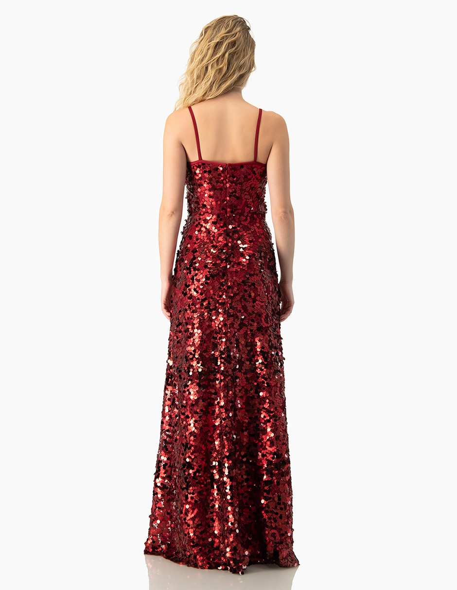 Vestido largo de fiesta Ivonne Couture escote regular
