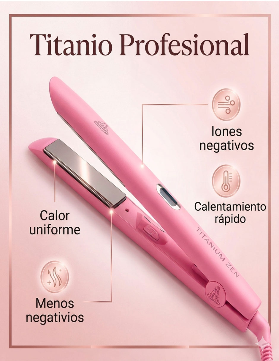 Alaciadora Karma Beauty Zen placas de titanio
