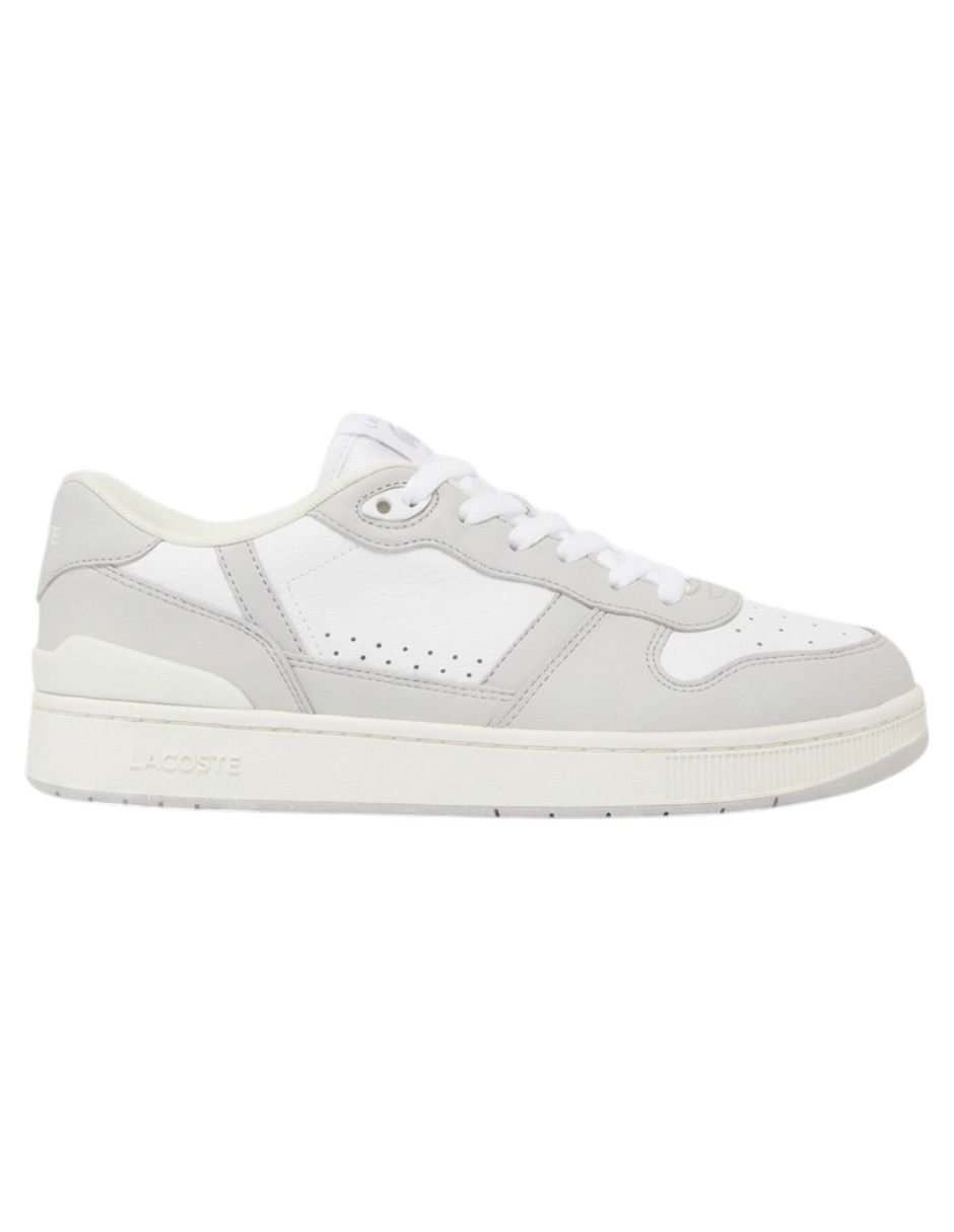 Tenis de piel lacoste t-clip para hombre
