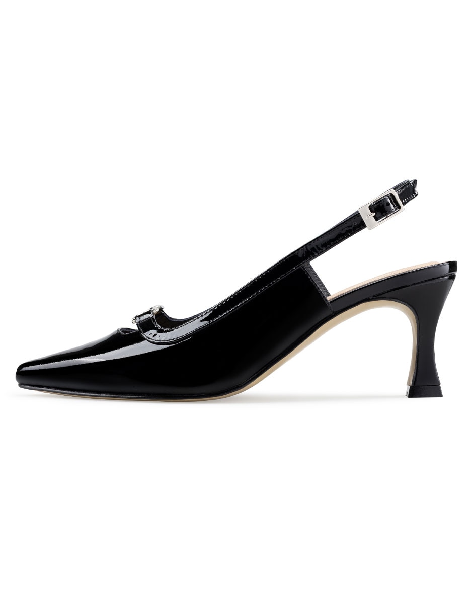 Zapatilla charol piel zapatillas davenia