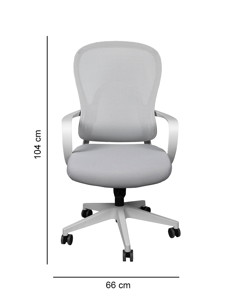 Silla de escritorio Ergomesh Grey Mobica