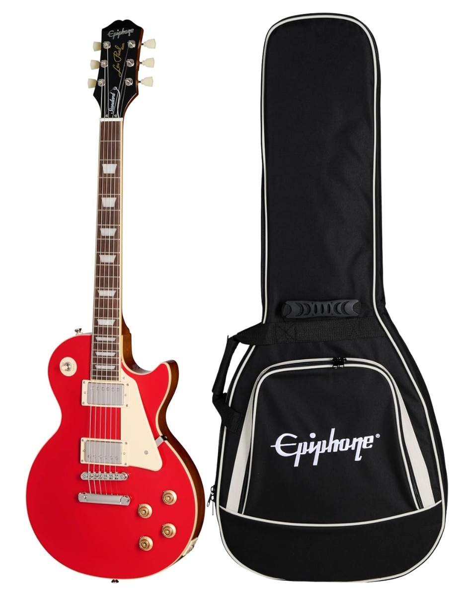 Guitarra eléctrica epiphone eiglp5crnh1 epiphone les paul standard 50s cardinal red guitarra eléctrica con gig bag