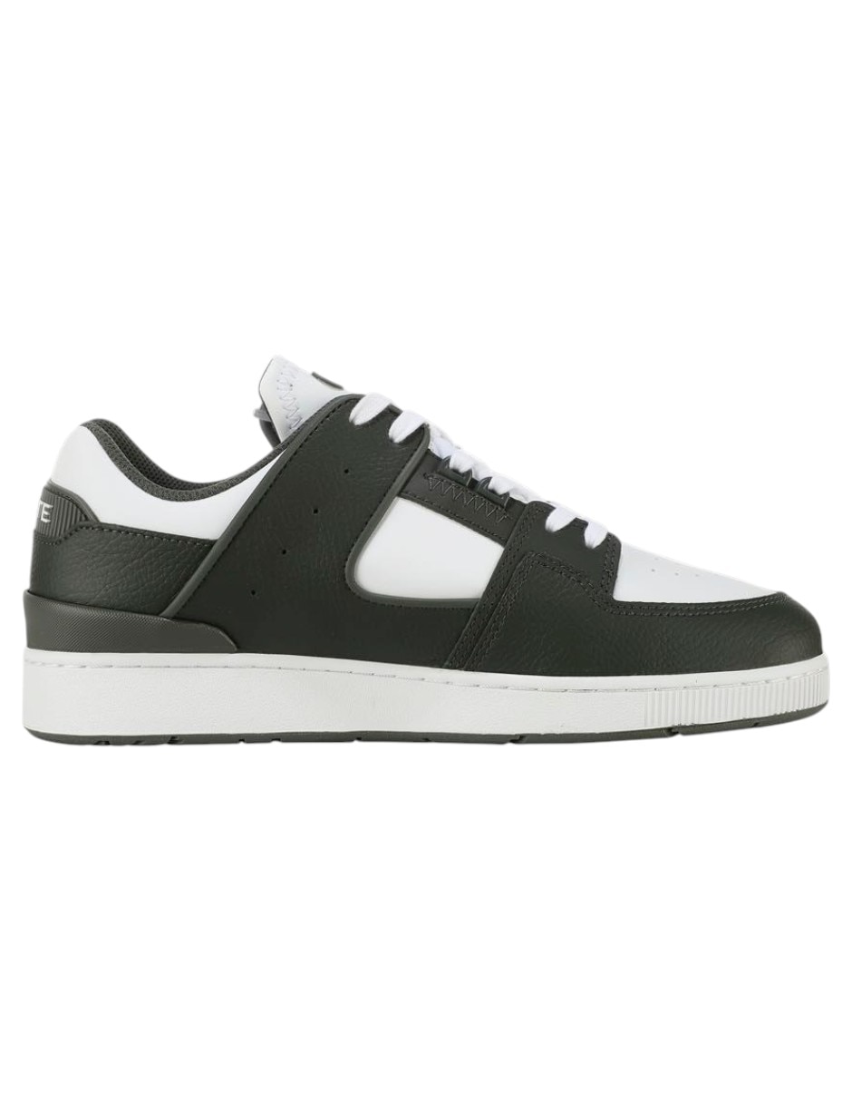 Tenis de piel lacoste court cage para hombre