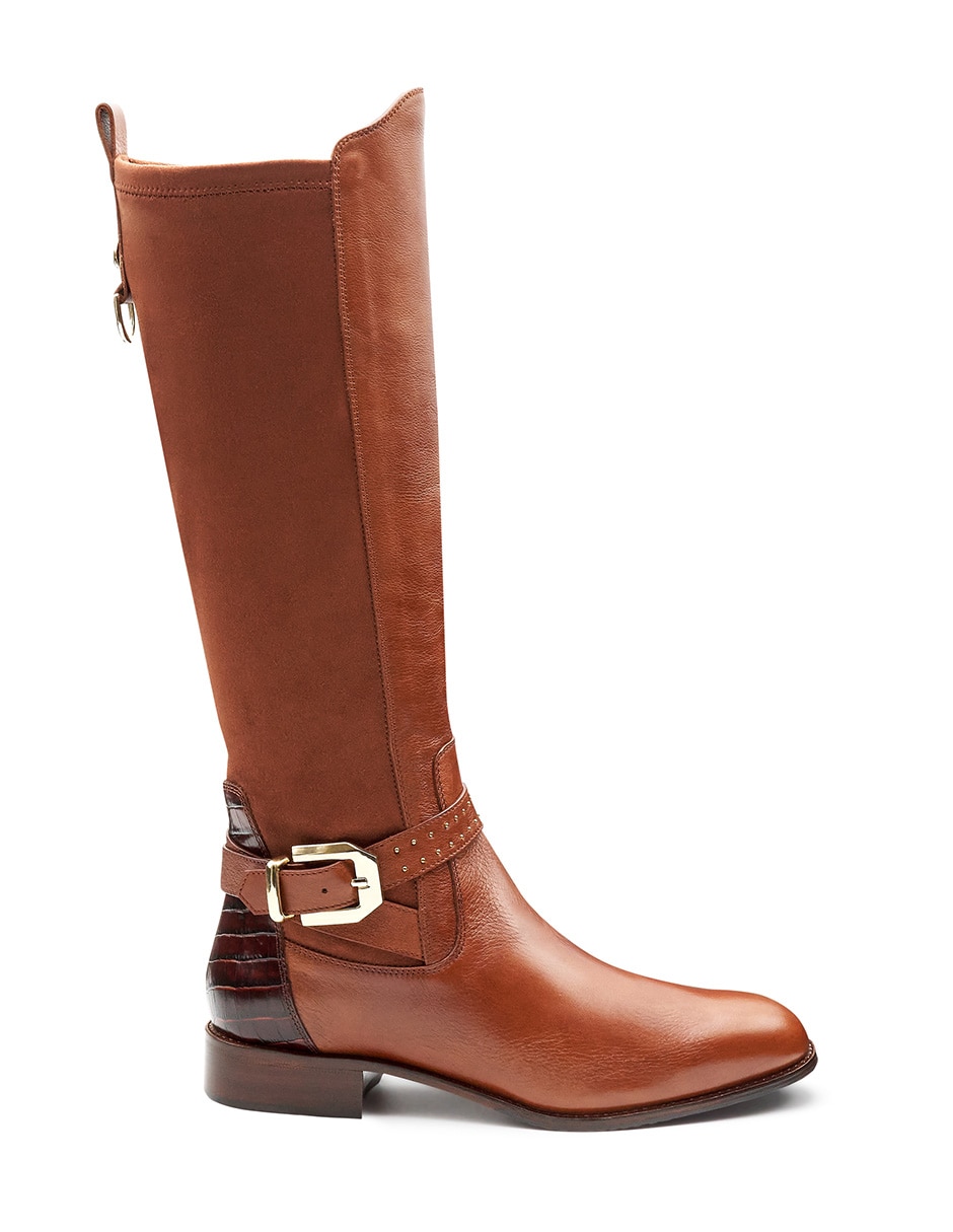 Bota abajo de la rodilla jean pierre de piel para mujer