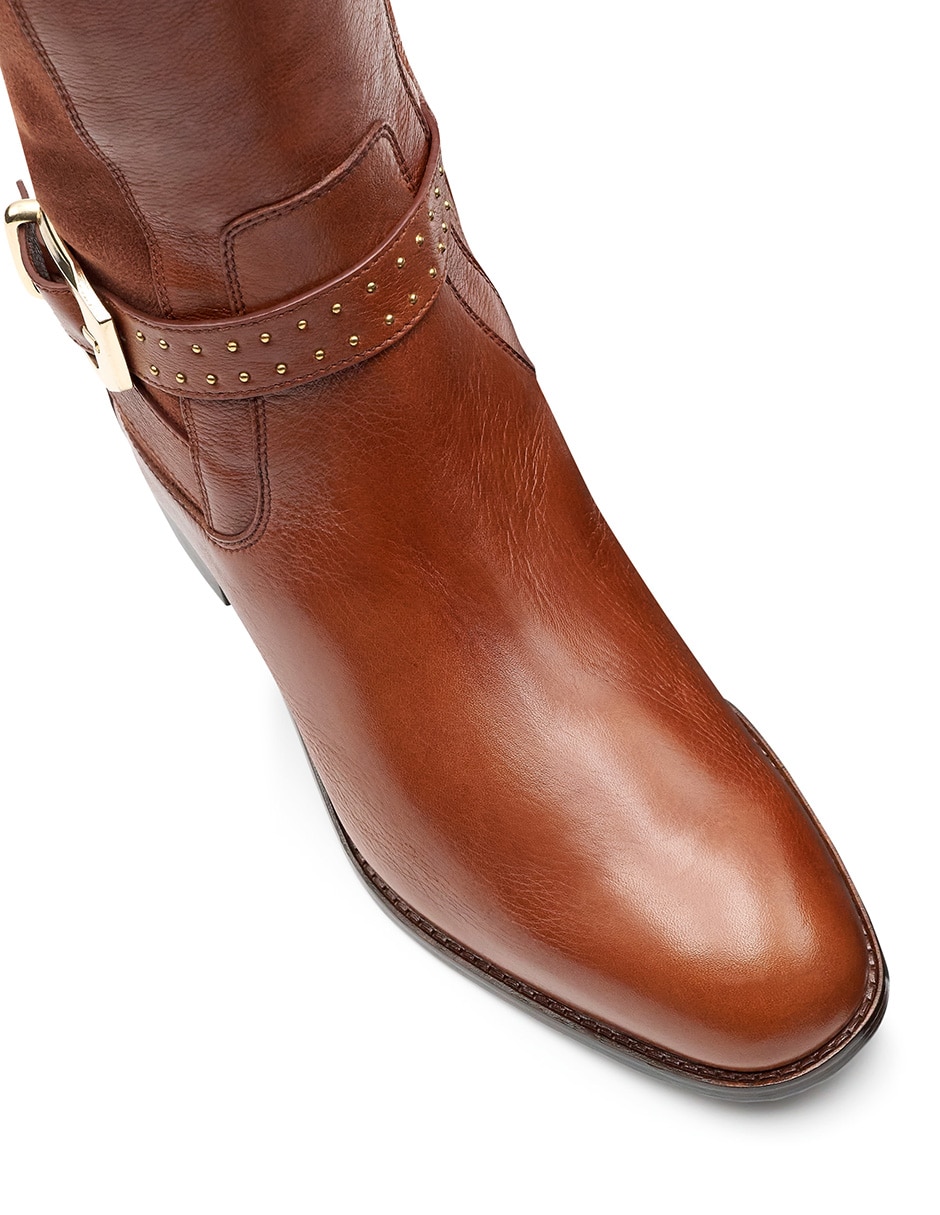 Bota abajo de la rodilla jean pierre de piel para mujer