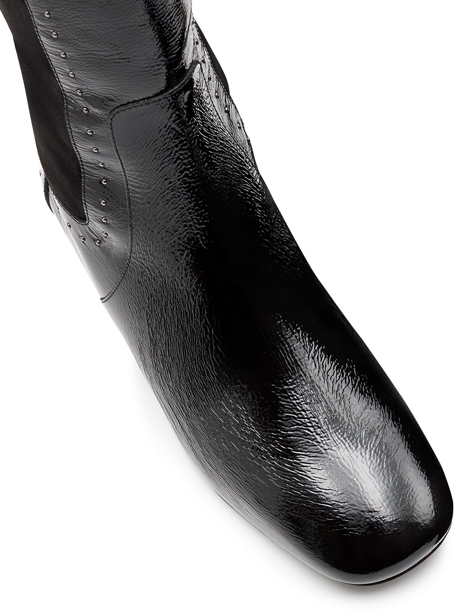 Bota abajo de la rodilla jean pierre de piel para mujer