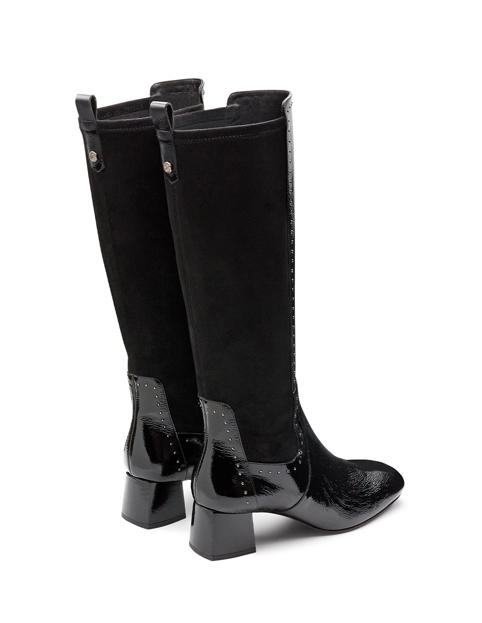 Bota abajo de la rodilla jean pierre de piel para mujer